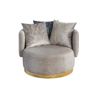 Design armchair luxury single-seater modern reclining textile 1 seat furniture single-seater