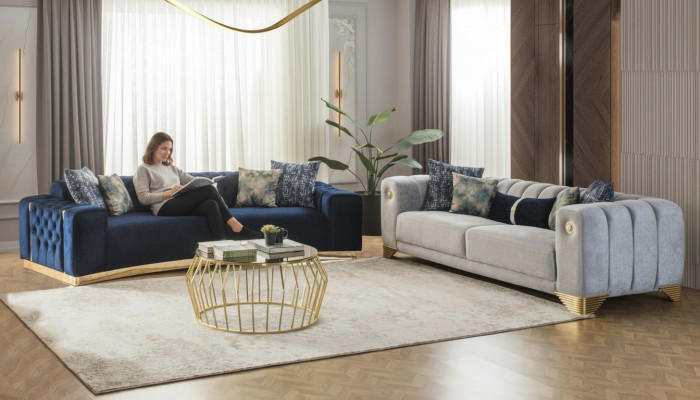 Sofa set 4 3 seater design couch upholstered sofas modern group set new