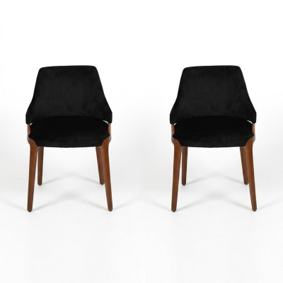 Dining room 2x chairs modern wood furniture chairs luxury design furnishing new