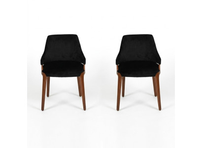 Dining room 2x chairs modern wood furniture chairs luxury design furnishing new