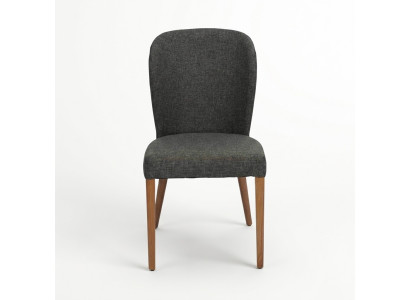 Gray modern wooden chair upholstered armchairs designer armchair single seater