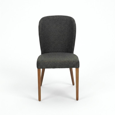 Upholstered armchair modern wood 4x chairs luxury upholstered design chair lounge chair