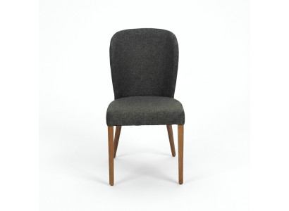 Upholstered armchair modern wood 4x chairs luxury upholstered design chair lounge chair
