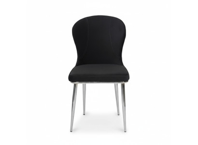 Black stainless steel chair designer kitchen furniture luxury upholstered armchairs