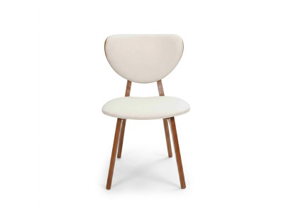 Modern White 6x Chairs Wooden Chair Single Seat Chair without Armrests New