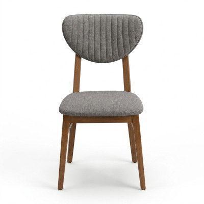 Brown wooden chair designer upholstered chairs luxurious dining room seating furniture.