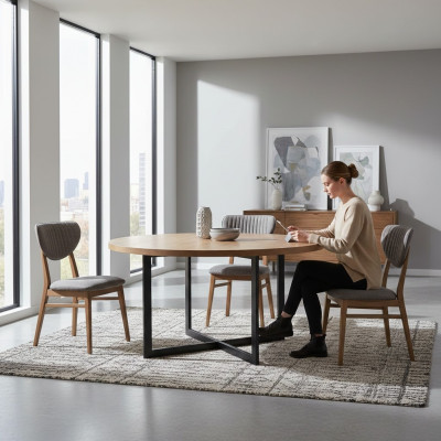 Design chair armchair set dining room upholstery 4x chairs design