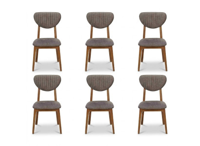 Design Chair Armchair Set Dining Room 6x Chairs Upholstery Design Set