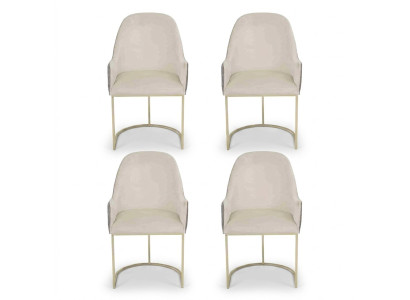 Modern upholstered chair, set of 4 chairs, dining chair, high-quality kitchen chair, multicolored