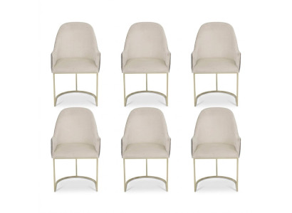 Modern upholstered chair 6x chairs dining room chair high-quality kitchen chair multicolored