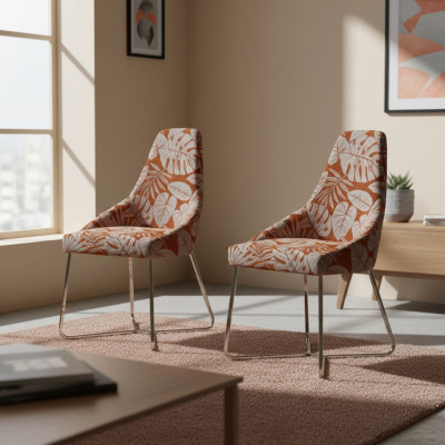 Dining chair kitchen chair 2x chairs armchair luxury multicolored modern dining room