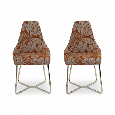 Dining chair kitchen chair 2x chairs armchair luxury multicolored modern dining room
