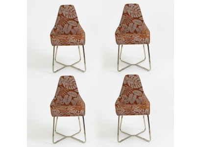 Modern dining chair kitchen chair 4x chairs armchair luxury multicolor