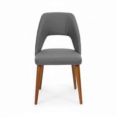 Gray-brown designer wooden chair dining chairs luxurious wooden frame