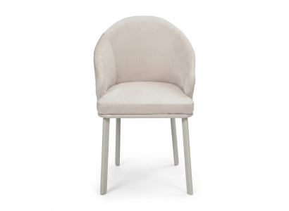 White dining chair designer upholstered chair textile modern kitchen chairs