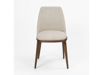 White upholstered chair designer kitchen chairs designer textile single-seater new