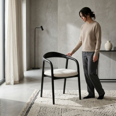 Black and white dining room chairs luxurious kitchen seating furniture metal chairs