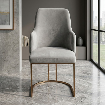 Modern dining room chair kitchen chairs luxury design chair armchairs gray new