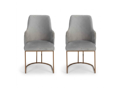 Modern dining room chair kitchen chairs luxury design 2x chairs armchairs gray new