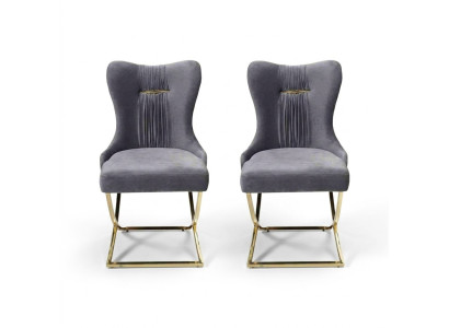 Dining room 2x chairs luxury armchair gray chair armchair living room furniture new