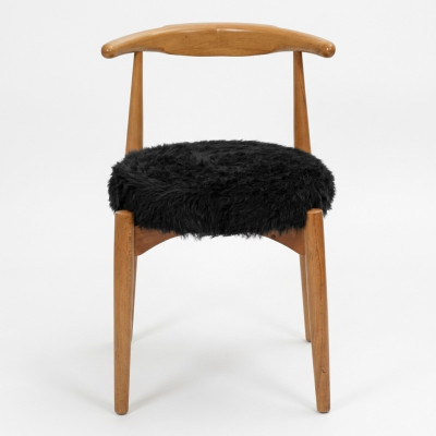 Luxury Dining Room Wooden Chair Brown Armless Design Upholstered Chair