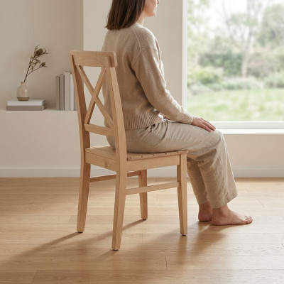 Dining room chair designer 2x chairs wooden chair luxury one-seater without armrest