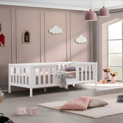 Bed frame children's bed children's room children's room furniture white wood new