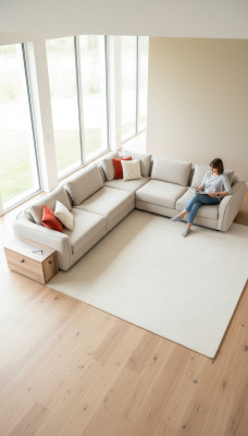 Sectional sofa L shape beige living room design couches furniture upholstered sofa 317 x 312