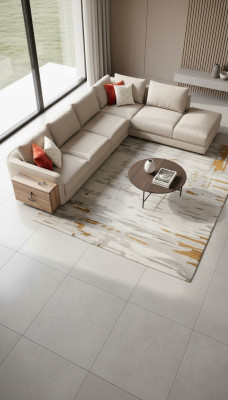 Sectional sofa L shape beige living room design couches furniture upholstered sofa 317 x 312