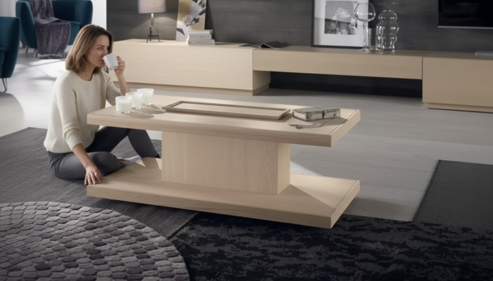 Classic luxury designer coffee table living room table side wood