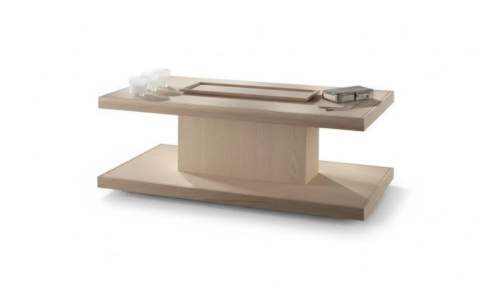 Classic luxury designer coffee table living room table side wood