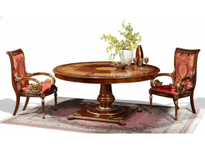 Italian designer furniture table dining room dining tables round brown tables new