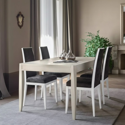 Modern dining room set table classic chair group 4x chairs 5-piece set seating group