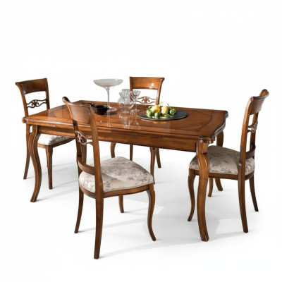 Dining set dining table 4 x chairs set classic dining group 5-piece tables