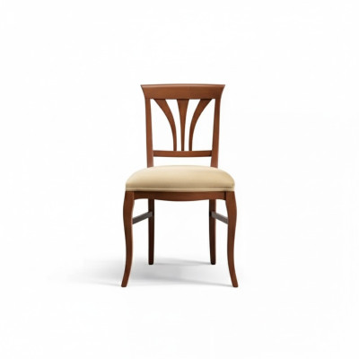 Chair without armrest dining chair wood dining room brown classic design