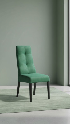 Chair Wood Upholstered Chair Dining Room Luxury Design Armchair Solid Wood New