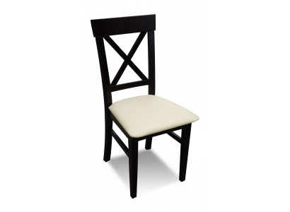 Classic Chair Black Wood Seat Upholstery Design Textile Modern Style New