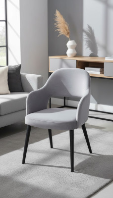 Design chair, armchair, upholstered chairs, luxury textile armchair, dining room, new.