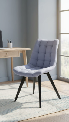 Dining room chairs upholstered textile design modern gray luxury armchair