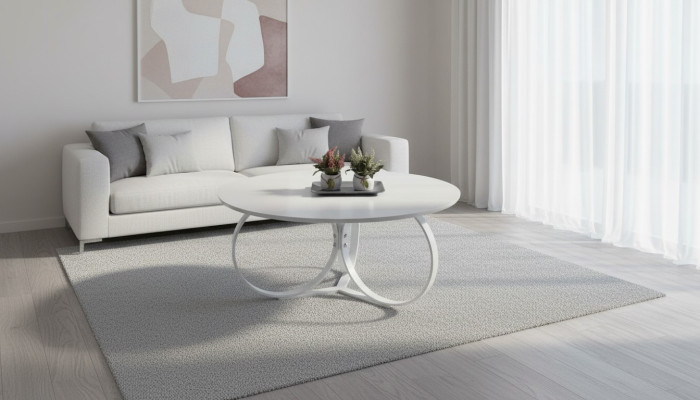 White round coffee table living room table designer furniture modern furniture