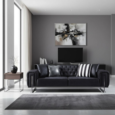 Sofa three-seater couch design Chesterfield luxury furniture upholstered sofas living room