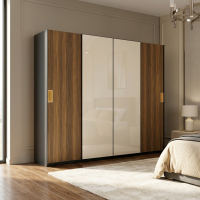 Wardrobe Luxury New Bedroom Modern Closet Wood Furniture Design