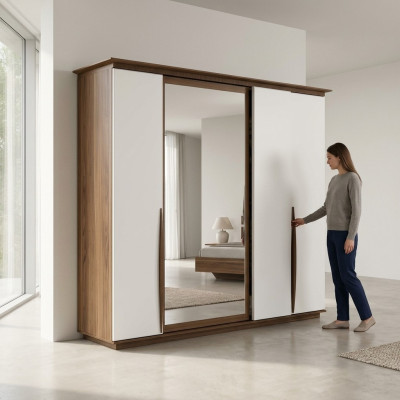 Wardrobe Luxury Bedroom Closet Modern Wood Furniture Design New