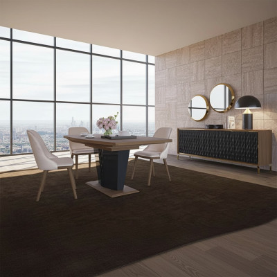 Dining table dining room set 8-piece dining group modern sideboard set new 4x chairs