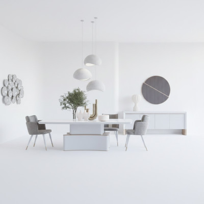 Luxury Dining Room Set Dining Table Design Sideboard Modern Furniture Dining Group
