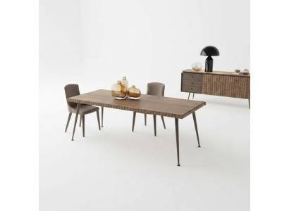 Luxury Set 3-Piece Table Wood Dining Table Dining Room Complete 4x Chairs Furniture