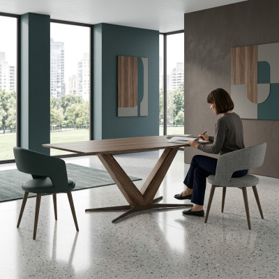 Complete set dining room dining table 4x chairs design luxury table furniture