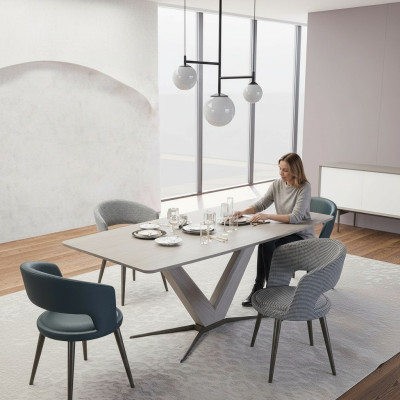 Complete dining table set chairs dining room furnishing design modern furniture