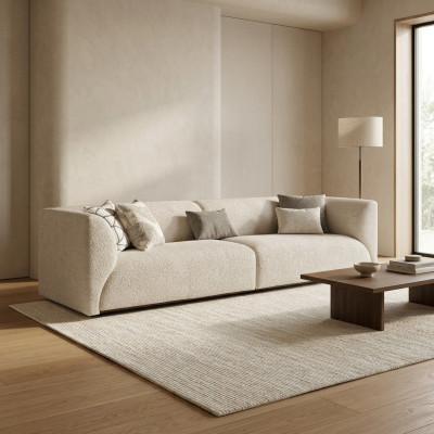 Living room upholstered furniture four-seater sofa modern designer new furnishings