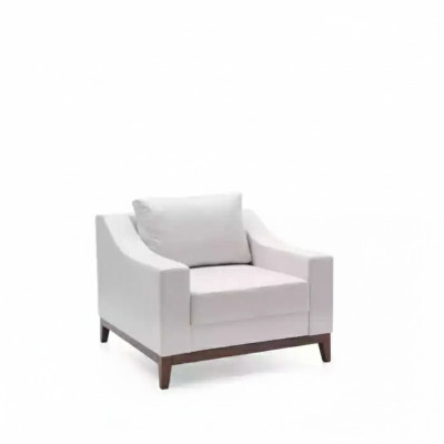 Armchair white Scandinavian upholstered armchair TV armchair lounge club furniture